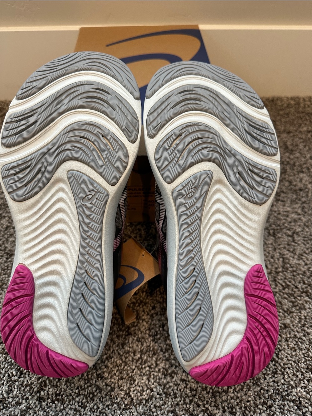Women's ASICS Gel-Pulse 13 Running Shoes, Carrier Grey/White - Picture 4 of 8